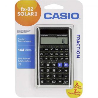 Casio Επιστημονική αριθμομηχανή μπαταρίας/ηλίου 144 λειτουργίες FX-82 Solar II