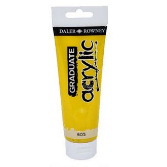 Daler Rowney Graduate Acrylic 120ml cadmium yellow hue