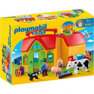 Playmobil 1 2 3 6962 Βαλιτσάκι Αγρόκτημα