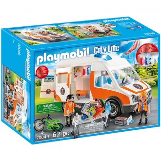 Playmobil 70049 City Life: Ασθενοφόρο με διασώστες