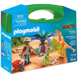 Playmobil  70108 Maxi Βαλιτσάκι Εξερευνητής και δεινόσαυροι