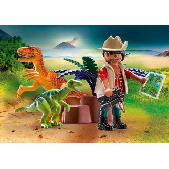 Playmobil  70108 Maxi Βαλιτσάκι Εξερευνητής και δεινόσαυροι