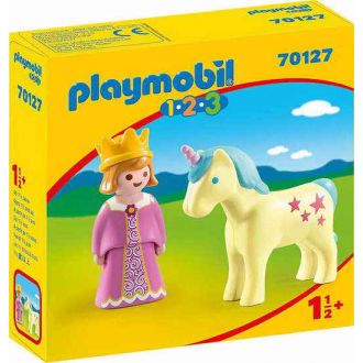 Playmobil 1 2 3 70127 Πριγκίπισσα με μονόκερο