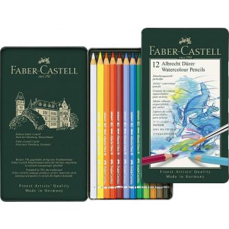 Faber Castell Μεταλλική κασετίνα με ξυλομπογιές Polychromos 12 χρώματα (117512)