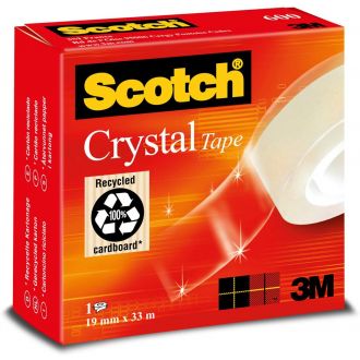 3M Scotch Σελοτεϊπ Crystal 19mm x 33m