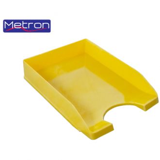 Metron Δίσκος γραφείου πλαστικός Κίτρινος 745.800FY