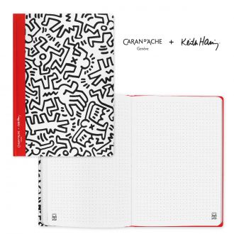 Caran d'Ache σημειωματάριο με κουκίδες 14,5x21 Special Edition Keith Haring 120pgs.