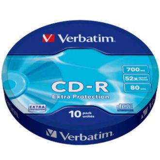 VERBATIM CD-R 700MB 52X 10ΤΜΧ