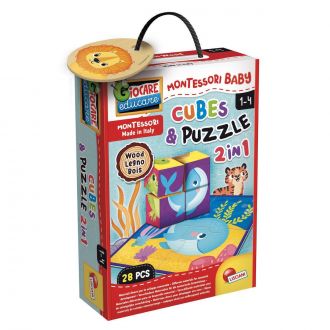 Lisciani montessory baby cubes & puzzle (820-98347)
