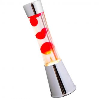 Balvi Lava Lamp Red Lava/Clear Chrome (LT0322)