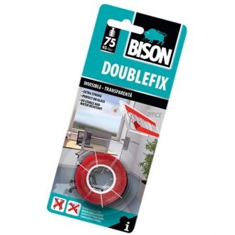 Bison ταινία διπλής όψης  DoubleFix Αόρατη 19mm x 1.5m