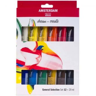Royal Talens Amsterdam Acrylics General Selection 20ml 12τμχ