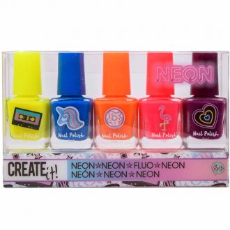 Create it! Nail polish Neon set 5pcs