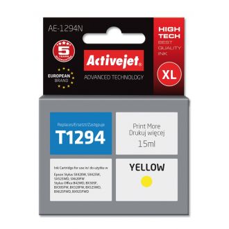 ActiveJet Μελάνι Epson T1294 15ml Yellow AE-1294N