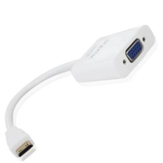 Appox adapter mini HDMI to VGA  appC20 White(AP-PC20)