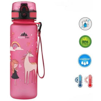 AlpinPro παγούρι BPA Free 500ml Pink Unicorn Girl (C-500PK-PR)