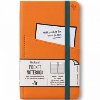 Bookaroo σημειωματάριο Ivory ριγέ Α6 192pgs - Orange