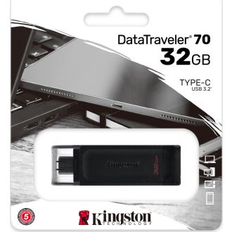 Kingston DataTraveler 70 usb flash drive 32GB usb3.2 Type-C Black (DT70/32GB)