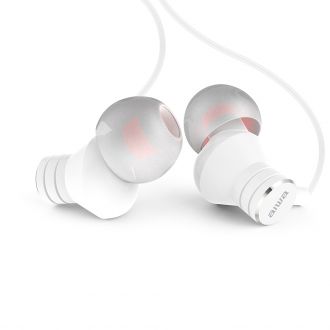 Aiwa stereo 3.5mm in-ear with remote and mic White