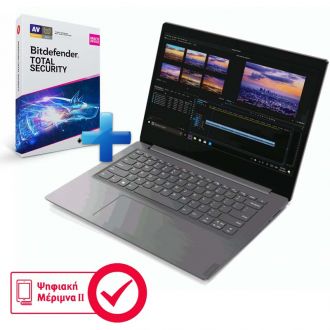 Lenovo Laptop V14-14 FullHD i3-10thGen 4GB SSD128 W10 1.6kg IronGrey