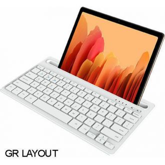 Lamtech bluetooth 5.0 keyboard with Tablet, iPad, Mobile stand  White  (LAM022117)