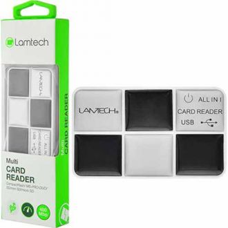 Lamtech Multi card reader Black-Silver