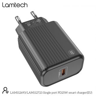 Lamtech fast charger type-C PD25W Black (LAM112723)