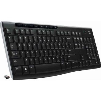 Logitech K270 keyboard (Black, Wireless)