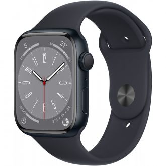 Apple Watch series 8 GPS 45mm Aluminium Case with sport band - Midnight