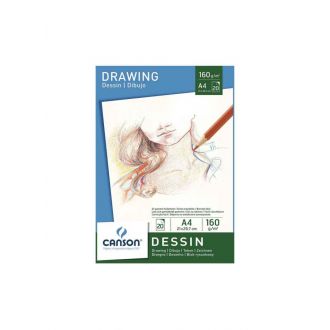 Canson Dessin Drawing Pad A4 160g/m2 20 Φύλλων (400104027)