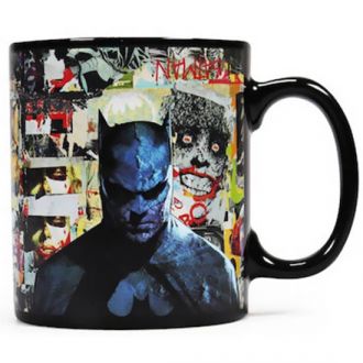 Graffiti ceramic mug change colour Batman  (MUGBBM43)