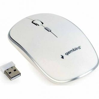 Gembird Ποντίκι USB Wireless White  (MUSW-4B-01-W)