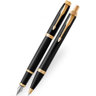 Parker Set Στυλό I.M. Duo Black Lacquer GT Fountain & Ballpoint (1158.9022.51)