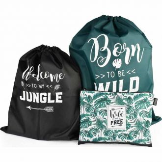 Legami travel bag set of three - Jungle