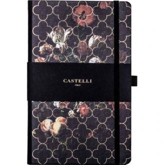 Castelli σημειωματάριο ριγέ 13x21 Vintage tulip QC6CB.003