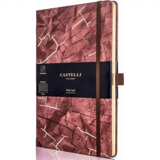 Castelli σημειωματάριο ριγέ 13x21 wabi sabi bark QC6QJ.572
