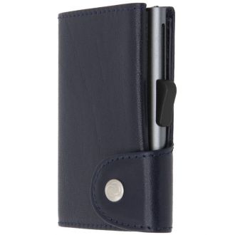 Troika Card Holder C-Secure Aluminum with Genuine Leather Montana (CS-VWCH001)