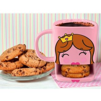 i-total Cookies ceramic pocket mug 250ml - Princess