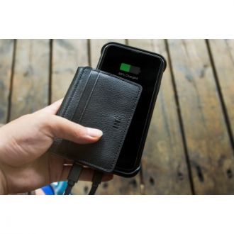 INE recycled leather wallet & powerbank3000mAh